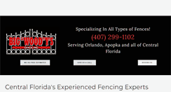 Desktop Screenshot of bigwoodysfence.com
